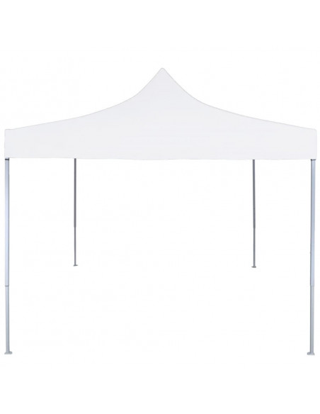Gazebo Professionale Pieghevole 2x2m in Acciaio Bianco