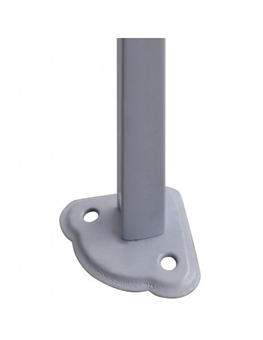 Gazebo Professionale Pieghevole 2x2m in Acciaio Bianco