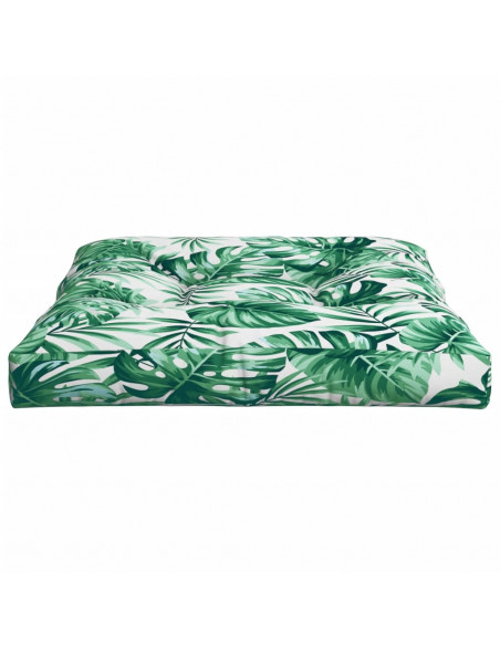 Cuscino per Pallet Motivo a Foglie 70x70x12 cm