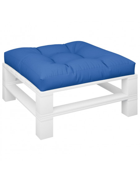 Cuscino per Pallet Blu Reale 70x70x12 cm in Tessuto