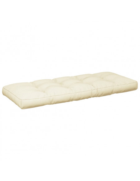 Cuscini per Pallet 2 pz Crema in Tessuto