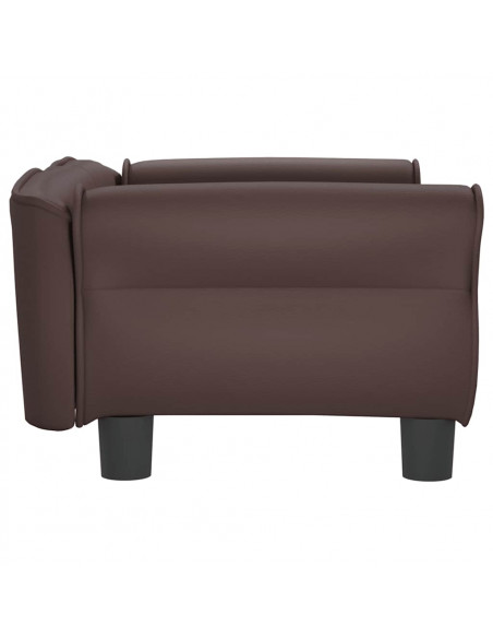 Lettino per Cani Marrone 70x45x30 cm in Similpelle