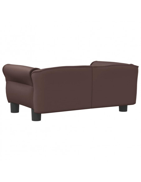Lettino per Cani Marrone 70x45x30 cm in Similpelle