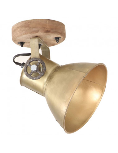 Lampade da Parete/Soffitto 2 pz Industriale Ottone 20x25 cm E27