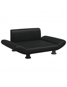 Lettino per Cani Nero 70x45x28 cm in Similpelle