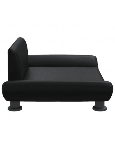 Lettino per Cani Nero 70x45x28 cm in Similpelle