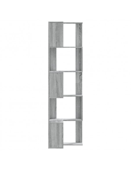 Libreria Angolare 5Ripiani Grigio Sonoma 50x50x179 cm Legno