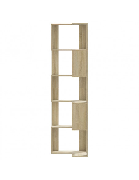 Libreria Angolare 5Ripiani Rovere Sonoma 50x50x179 cm Legno