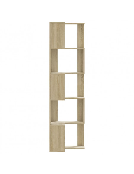 Libreria Angolare 5Ripiani Rovere Sonoma 50x50x179 cm Legno