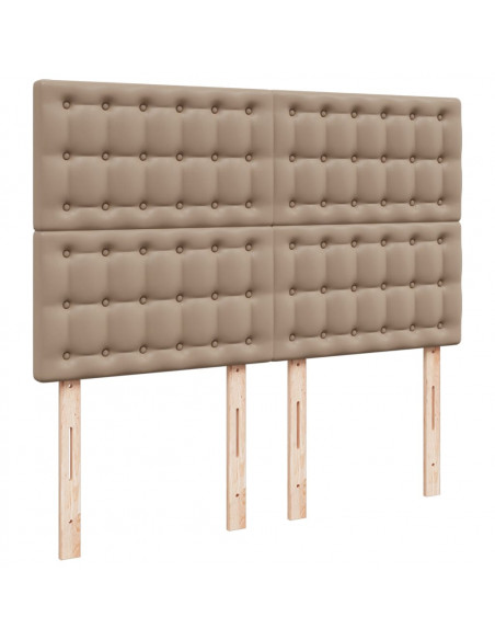 Giroletto a Molle con Materasso Cappuccino 140x190cm Similpelle