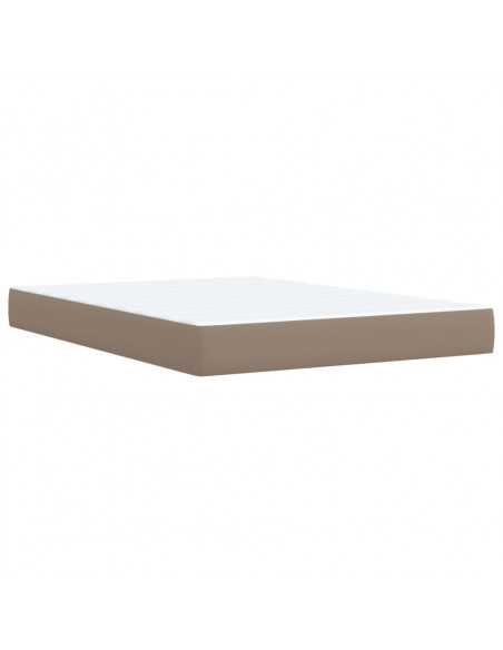 Giroletto a Molle con Materasso Cappuccino 140x190cm Similpelle