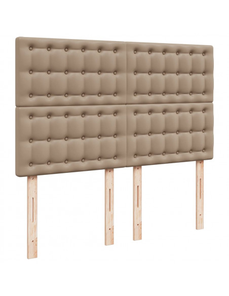 Giroletto a Molle con Materasso Cappuccino 140x190cm Similpelle