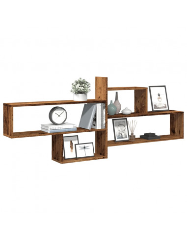 Mensola a Parete Legno Antico 167,5x18x68 cm in Truciolato