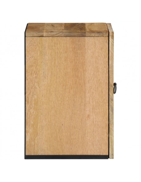 Mobile da Bagno a Parete 38x33x48 cm in Legno Massello di Mango