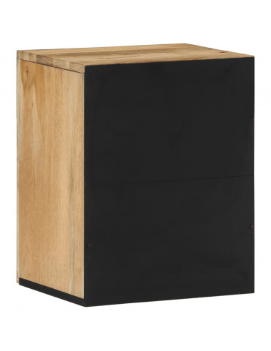 Mobile da Bagno a Parete 38x33x48 cm in Legno Massello di Mango