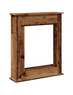 Cornice per Camino Legno Antico 75x20x87,5 cm in Truciolato