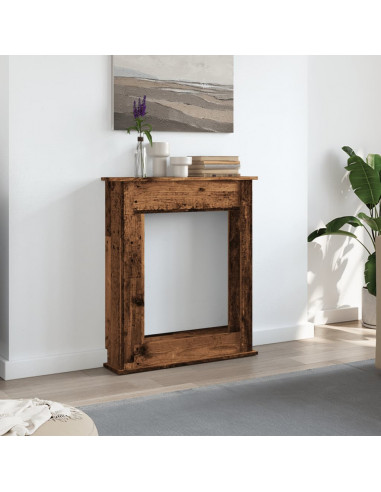 Cornice per Camino Legno Antico 75x20x87,5 cm in Truciolato