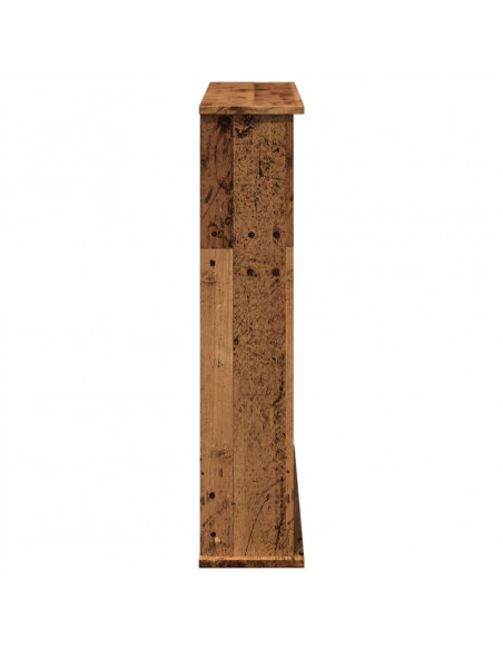 Cornice per Camino Legno Antico 75x20x87,5 cm in Truciolato