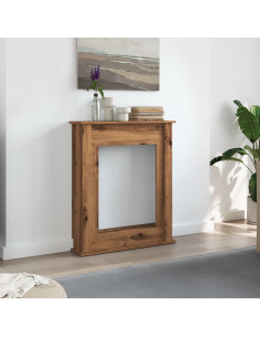 Cornice per Camino Rovere Artigianale 75x20x87,5 cm Truciolato 2