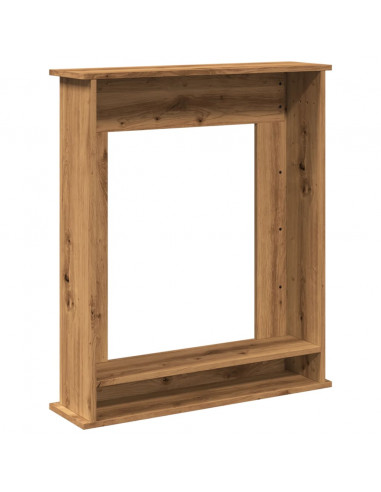 Cornice per Camino Rovere Artigianale 75x20x87,5 cm Truciolato