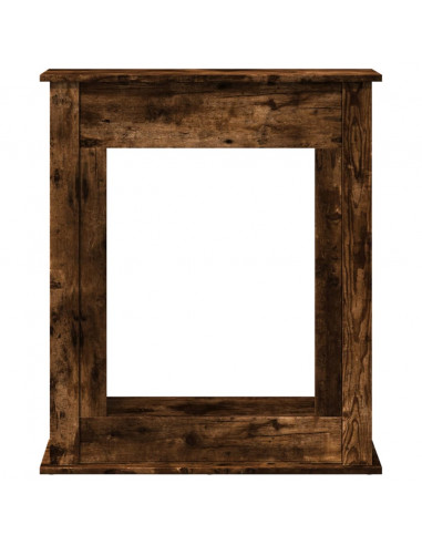 Cornice per Camino Rovere Fumo 75x20x87,5 cm in Truciolato