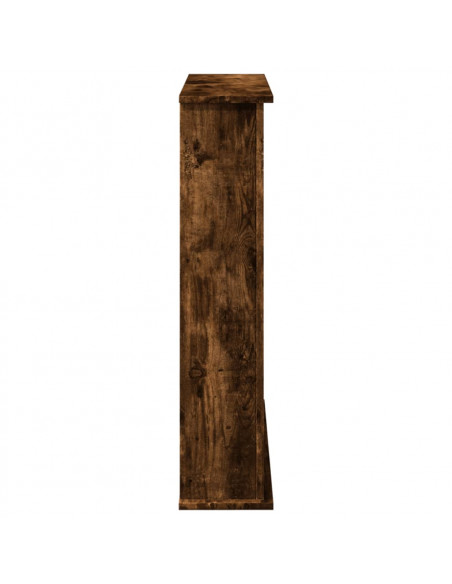 Cornice per Camino Rovere Fumo 75x20x87,5 cm in Truciolato
