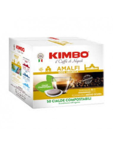 KIMBO AMALFI 100% ARABICA 50 CIALDE COMPOSTABILI ESE 44MM