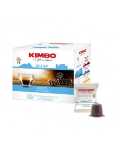 KIMBO DECAFFEINATO 100 CAPSULE COMPATIBILI CON NESPRESSO