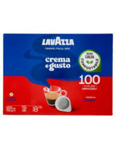 LAVAZZA CREMA E GUSTO 100 CIALDE COMPOSTABILI ESE 44MM