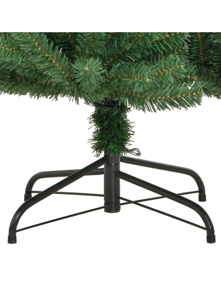 Albero di Natale Artificiale Incernierato con Base Verde 300 cm