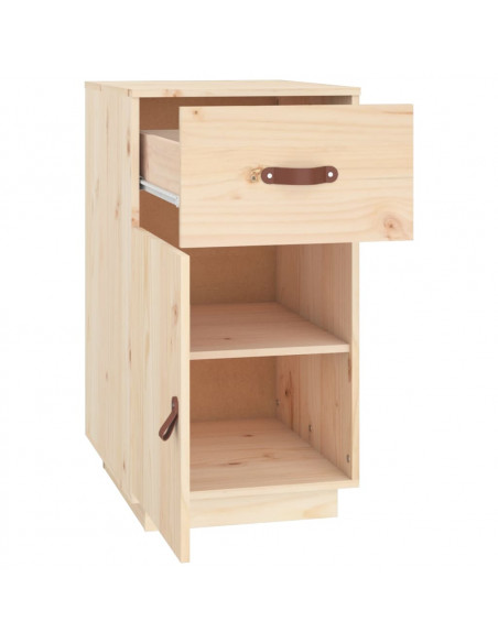 Armadietto da Scrivania 40x50x75 cm in Legno Massello di Pino