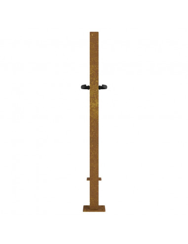 Cancello da Giardino 105x105 cm in Acciaio Corten