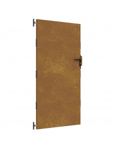 Cancello da Giardino 85x175 cm in Acciaio Corten