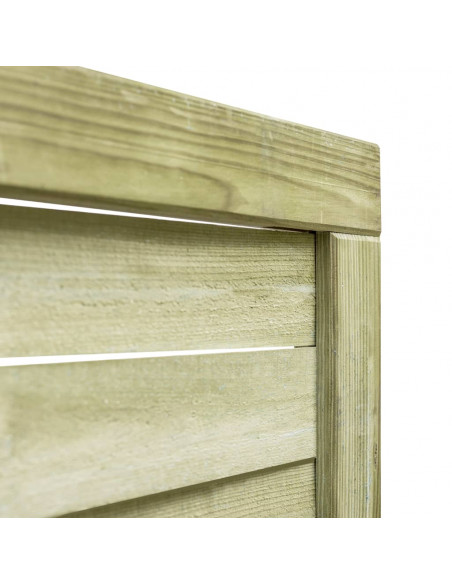 Cancello da Giardino Legno di Pino Impregnato 100x100 cm Verde
