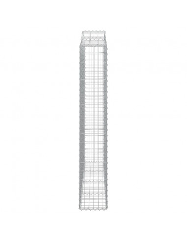 Cesti Gabbioni ad Arco 10 pz 200x30x180/200 cm Ferro Zincato