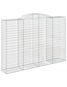 Cesti Gabbioni ad Arco 10 pz 300x50x200/220 cm Ferro Zincato 2