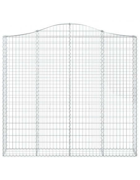 Cesti Gabbioni ad Arco 11 pz 200x30x180/200 cm Ferro Zincato