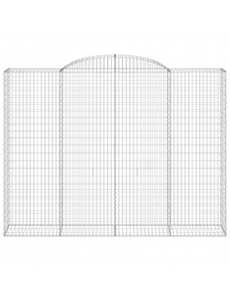 Cesti Gabbioni ad Arco 11 pz 300x50x220/240 cm Ferro Zincato
