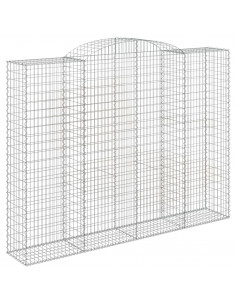 Cesti Gabbioni ad Arco 12 pz 300x50x220/240 cm Ferro Zincato 2