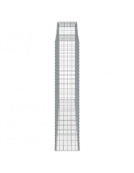 Cesti Gabbioni ad Arco 12 pz 300x50x220/240 cm Ferro Zincato