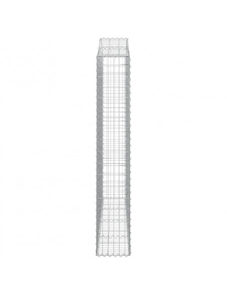 Cesti Gabbioni ad Arco 13 pz 200x30x180/200 cm Ferro Zincato