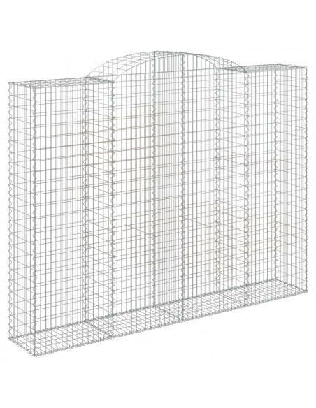 Cesti Gabbioni ad Arco 13 pz 300x50x220/240 cm Ferro Zincato