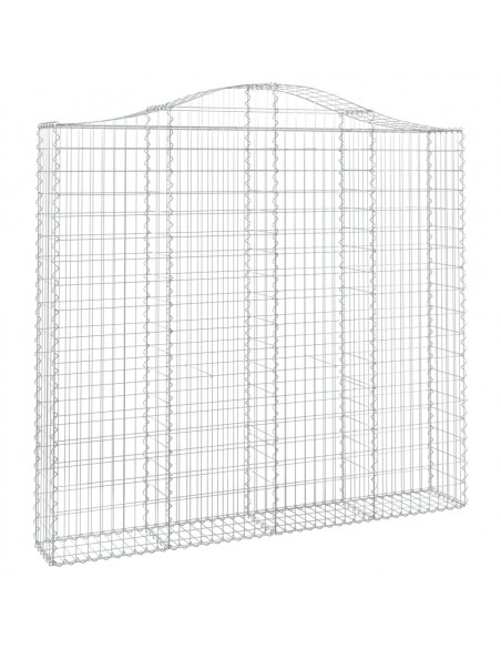 Cesti Gabbioni ad Arco 14 pz 200x30x180/200 cm Ferro Zincato