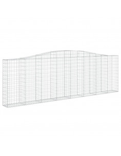 Cesti Gabbioni ad Arco 15 pz 400x30x120/140 cm Ferro Zincato 2