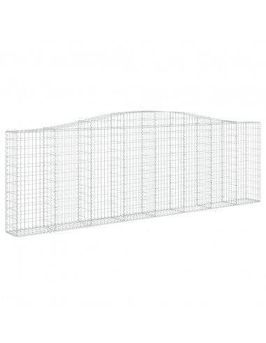 Cesti Gabbioni ad Arco 15 pz 400x30x120/140 cm Ferro Zincato