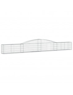 Cesti Gabbioni ad Arco 15 pz 400x30x40/60 cm Ferro Zincato 2