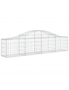 Cesti Gabbioni ad Arco 18 pz 200x30x40/60 cm Ferro Zincato 2