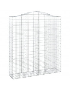 Cesti Gabbioni ad Arco 18 pz 200x50x220/240 cm Ferro Zincato 2