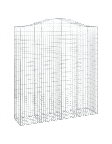 Cesti Gabbioni ad Arco 18 pz 200x50x220/240 cm Ferro Zincato