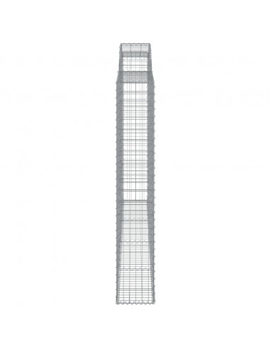 Cesti Gabbioni ad Arco 2 pz 300x30x180/200 cm Ferro Zincato